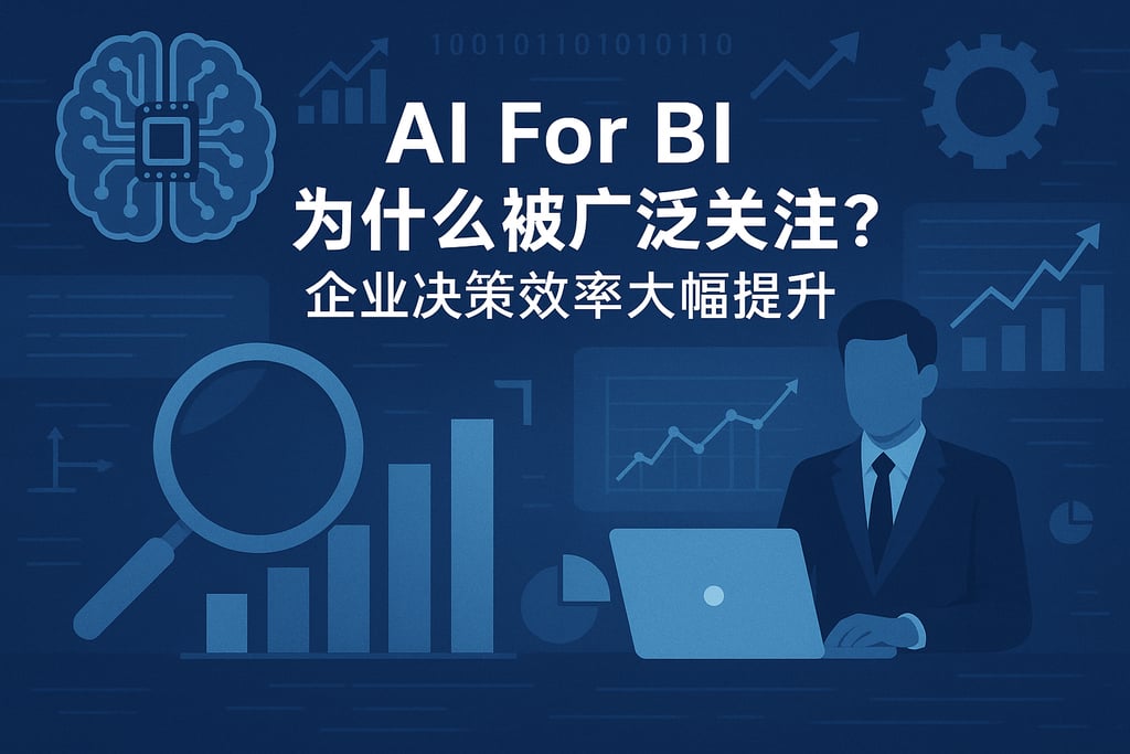 AI For BI为什么被广泛关注？企业决策效率大幅提升